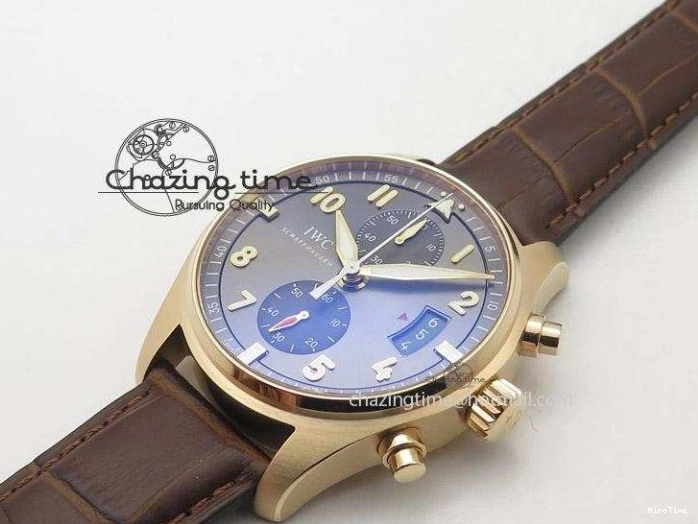 MIROTIME 0522 Pilot Chrono RG 3878 ZF Best Edition Grey Dial On Brown Leather Strap A UrbanChic 7330